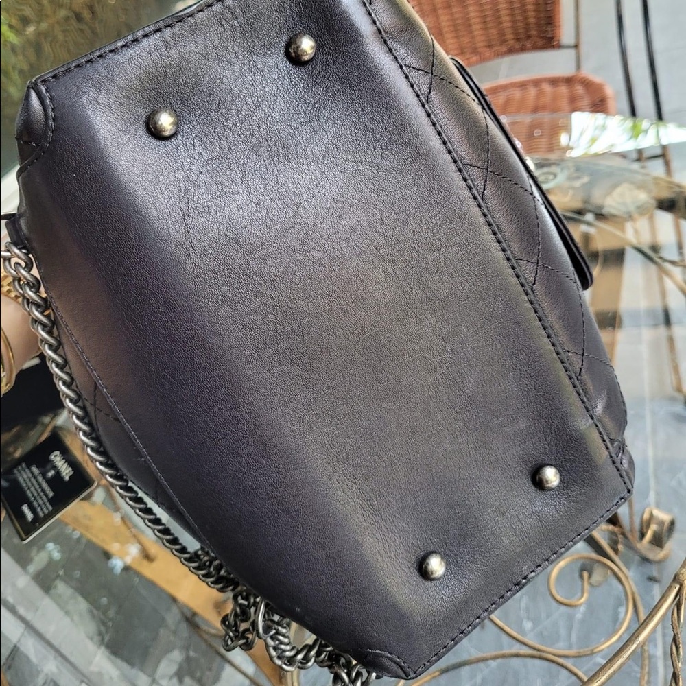 ❌SOLD❌SUPER CUTE!Chanel Bag Black Backpack Quilted Calfskin/Can use as a HandBag - Picture 7 of 16